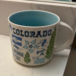 Starbucks Colorado Mug - Blue and White